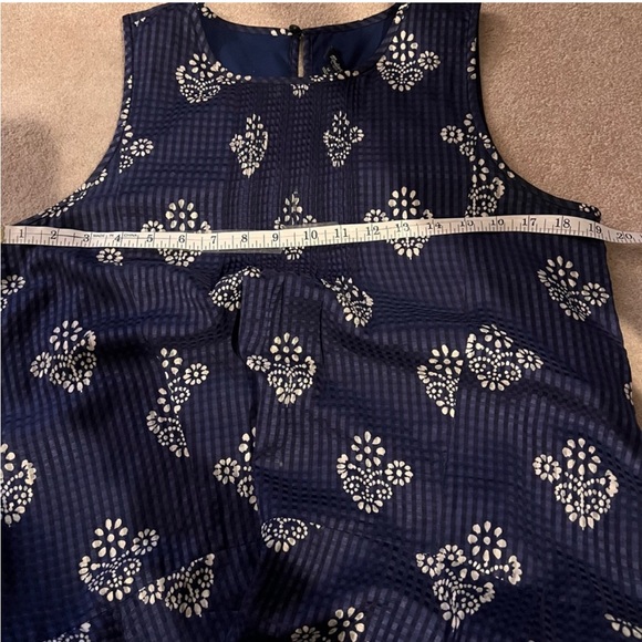 Madewell Silk Blend Floral Pattern Sleeveless Shift mini Dress M - Picture 4 of 5